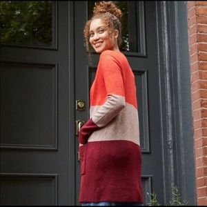 Colorblock Cardigan Sweater